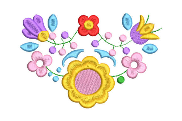 Colorful Flowers Embroidery Review