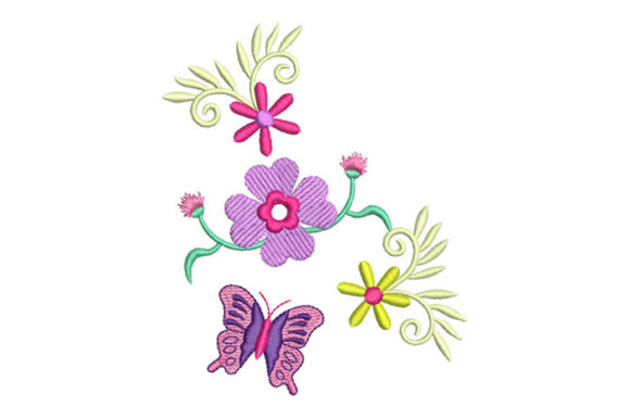 Flowers and Butterflies: A Seasonal Embroidery Gem