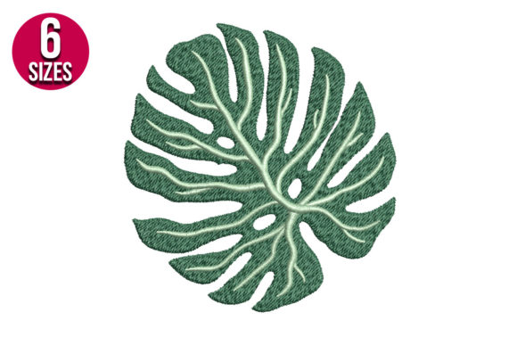 Monstera Leaf Embroidery