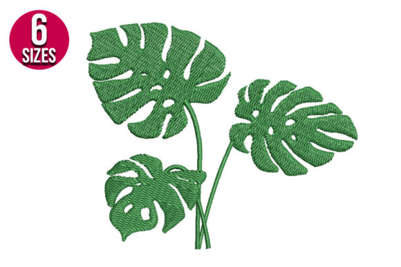 Monstera Plant Embroidery