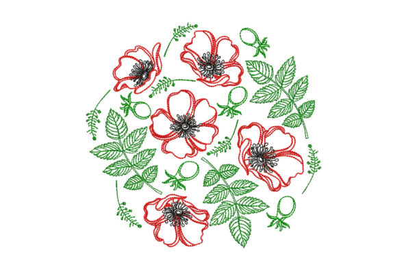 Poppy: A Versatile Embroidery Design