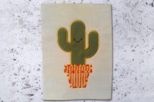 Potted Cactus Applique